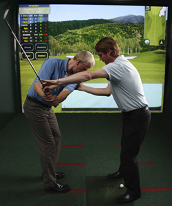 Golf lessons in the swing studio